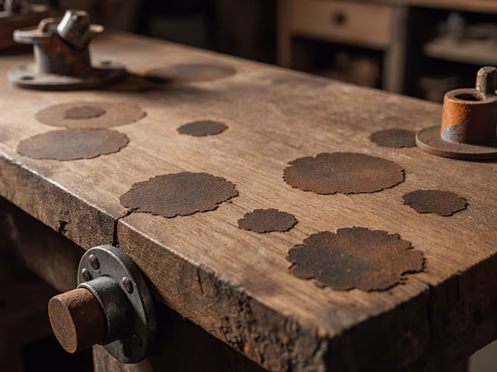 wooden_workbench_surface_with_glue_spots_and_metal_rust_areas