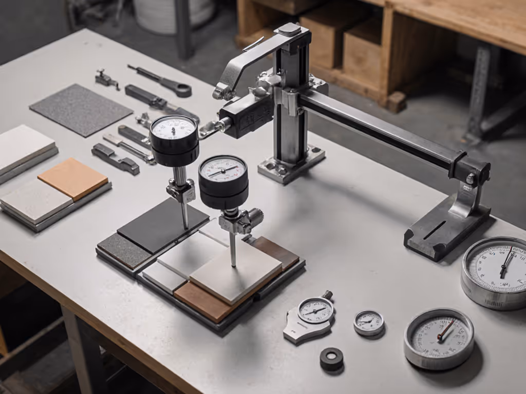 scratch_test_setup_with_dial_indicators_and_loading_weights