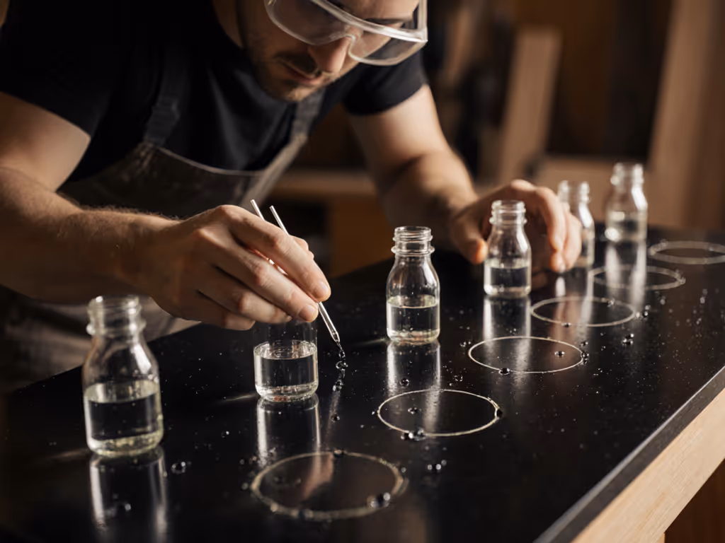 woodworker_testing_phenolic_resin_surface