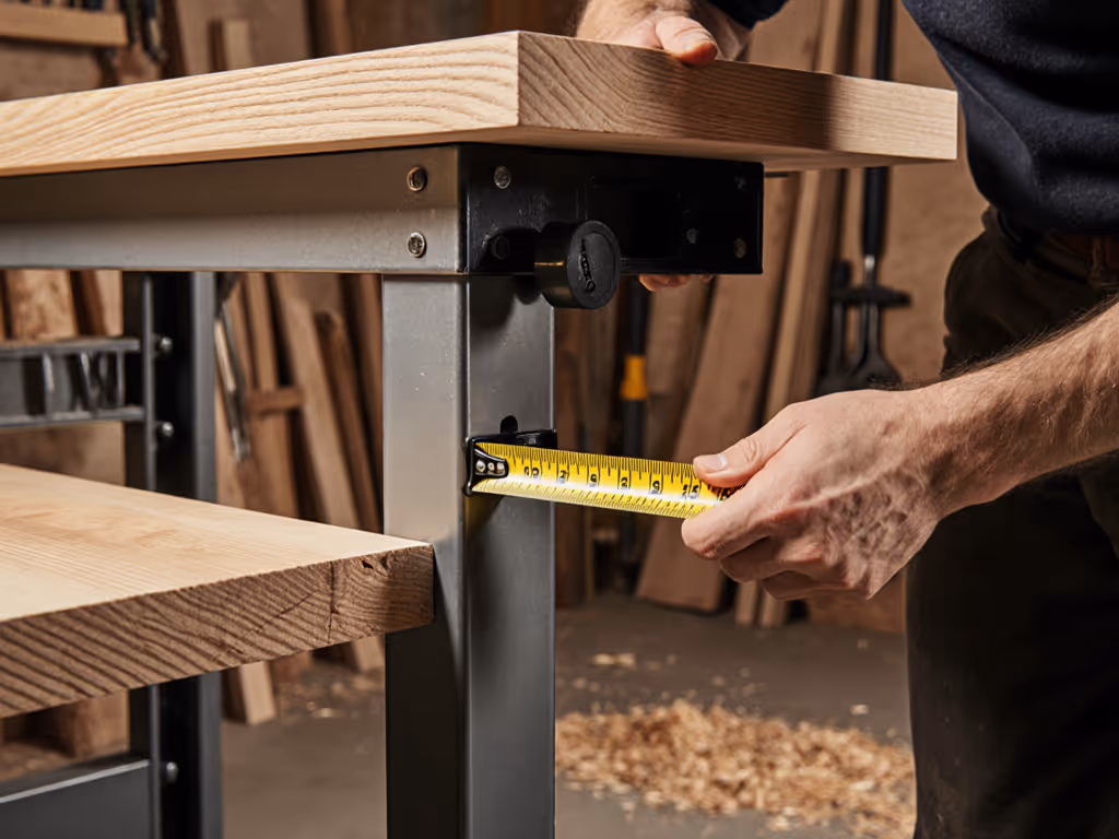 woodworker_adjusting_bench_height_with_tape_measure