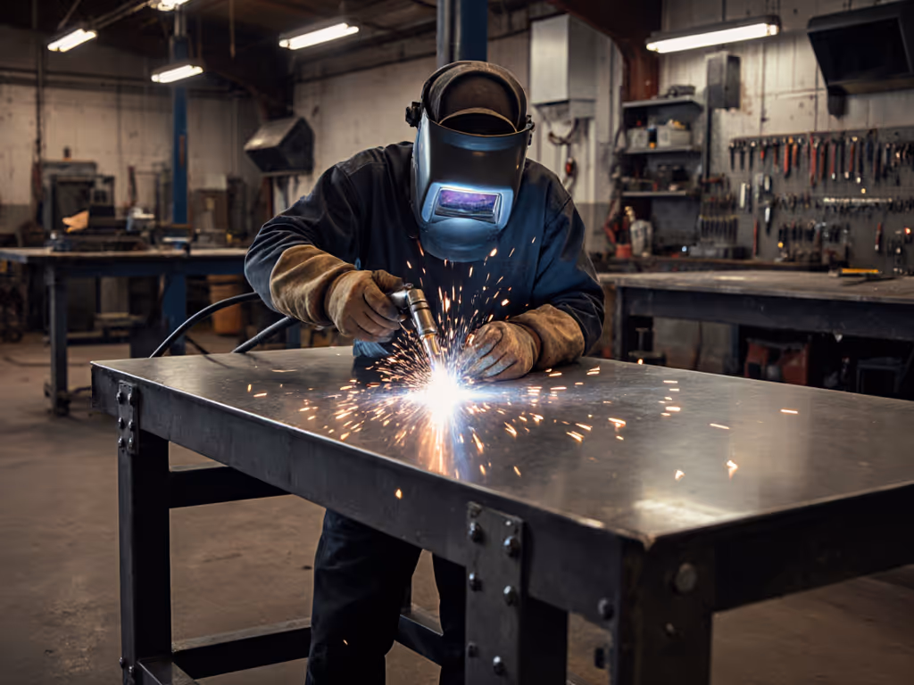 Steel Workbench Welding Test: Heat and Vibration Solutions