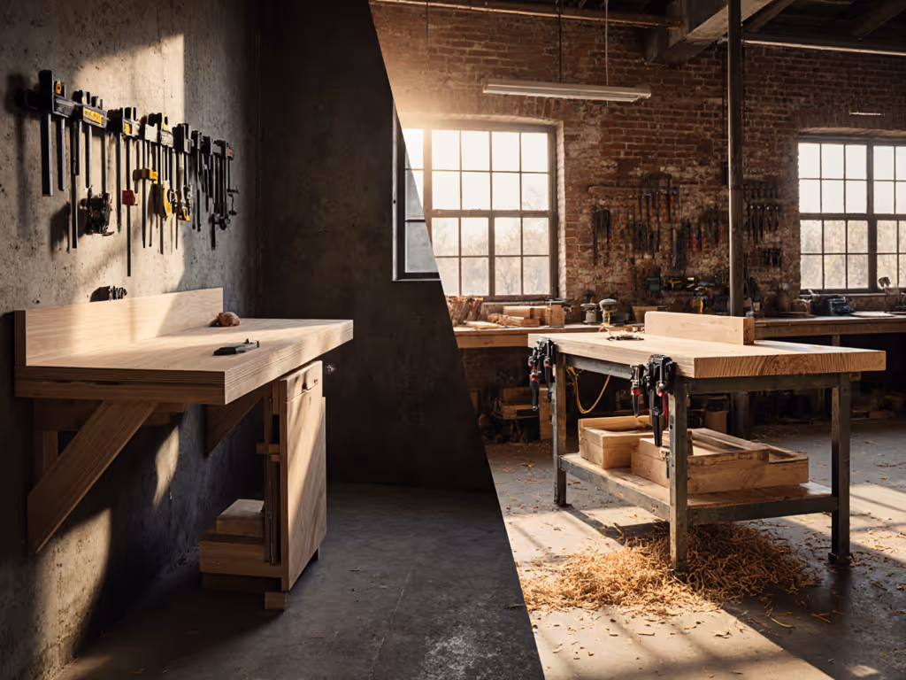 Wall-Mounted vs Freestanding Workbench: Space-Saving Stability